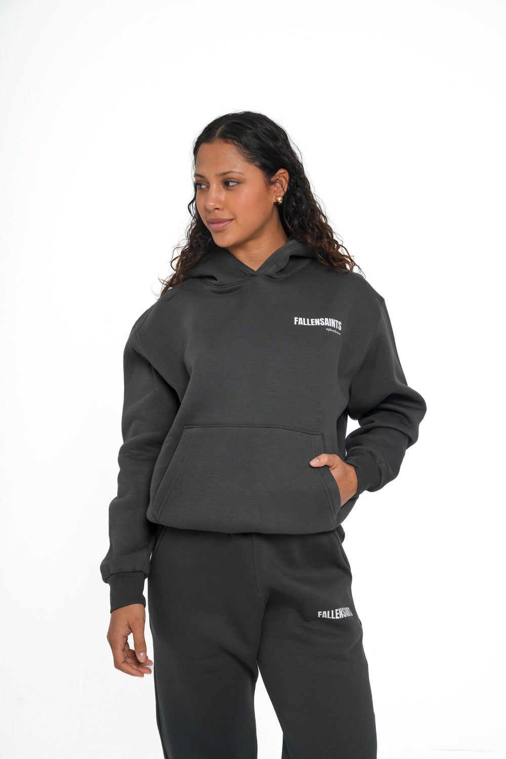 REPENTANCE HOODIE IN DARK GREY