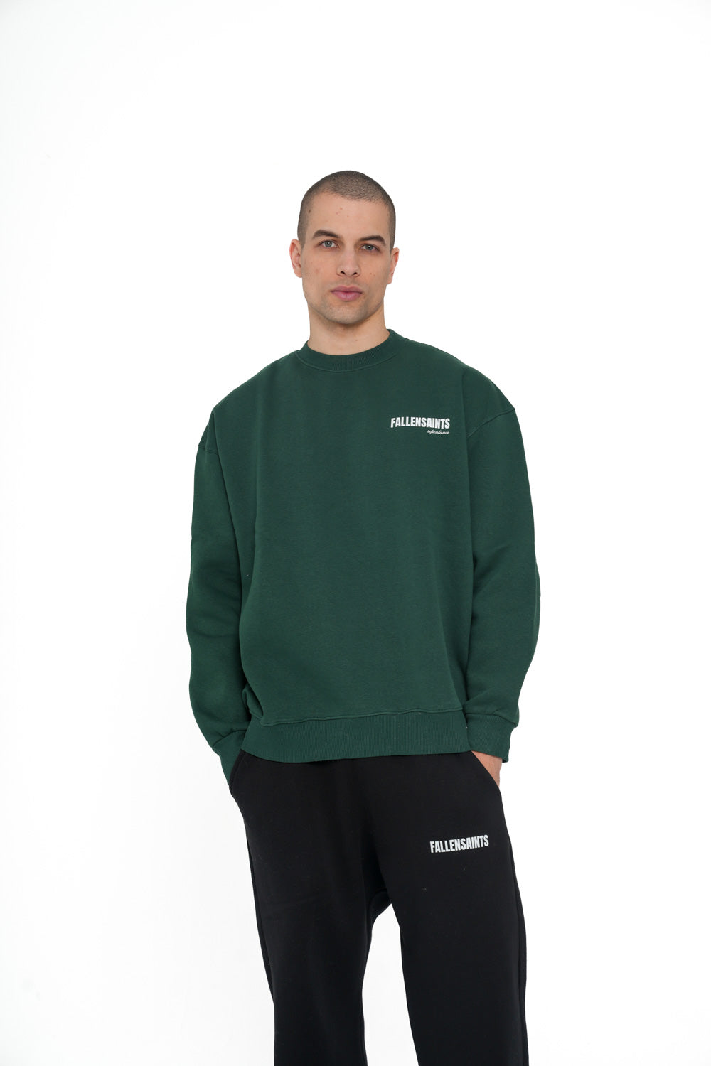 REPENTANCE CREWNECK IN RACING GREEN