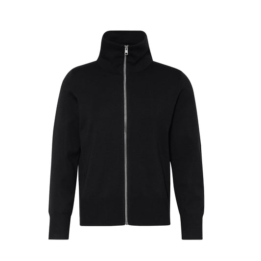 FULL ZIP-UP JACKET IN BLACK