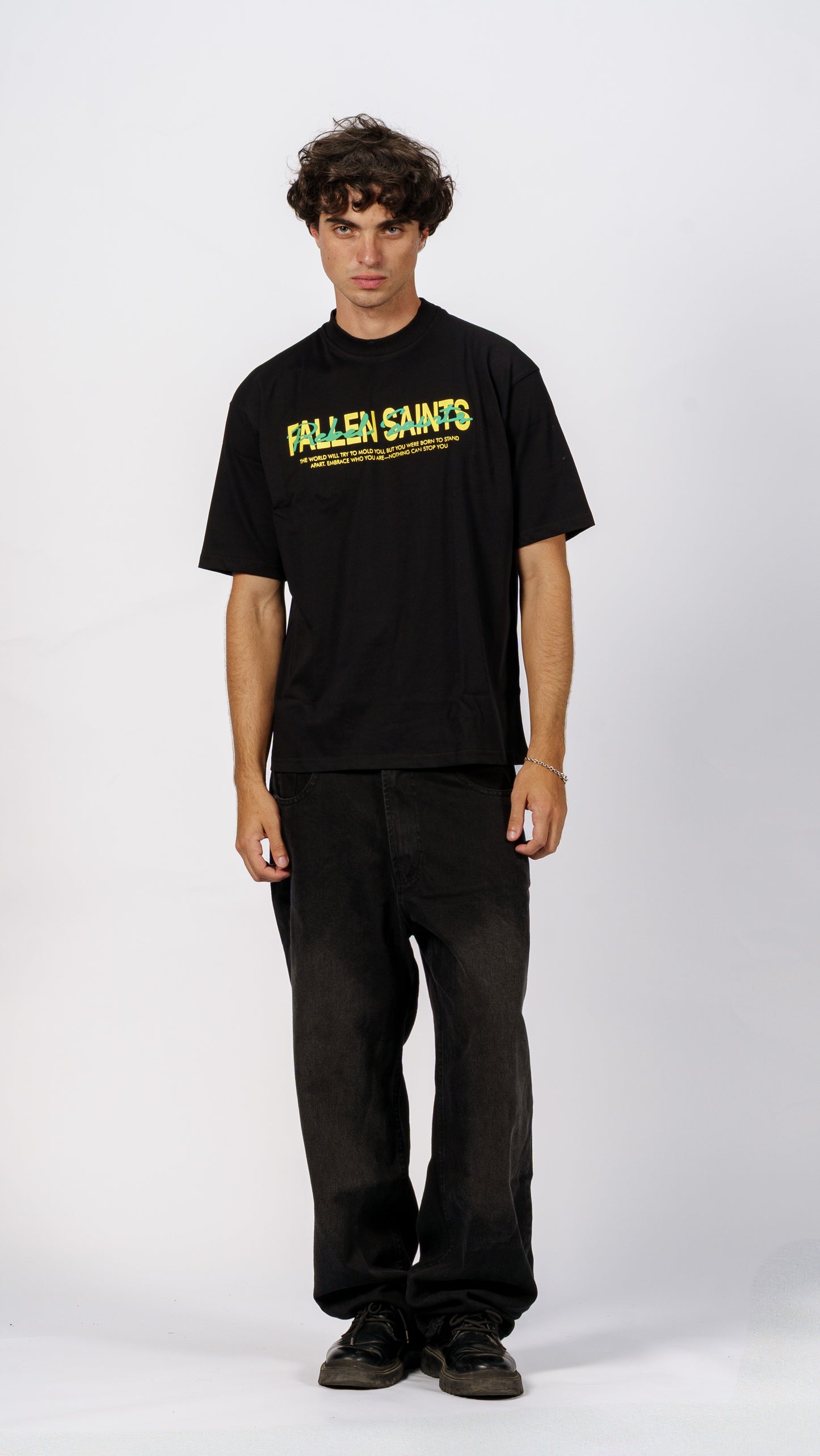 Rebel Saints Tee in Black