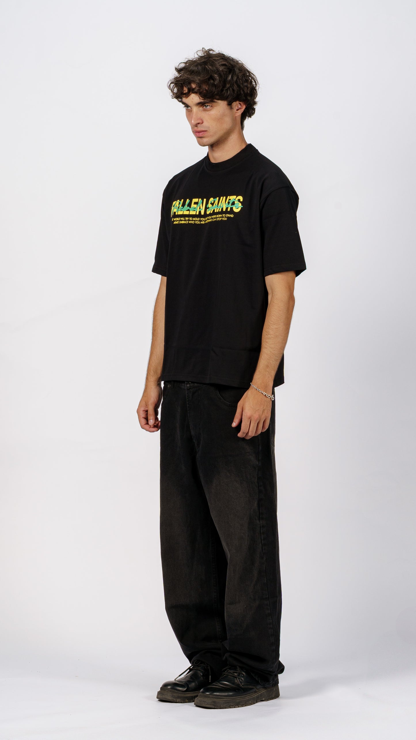 Rebel Saints Tee in Black