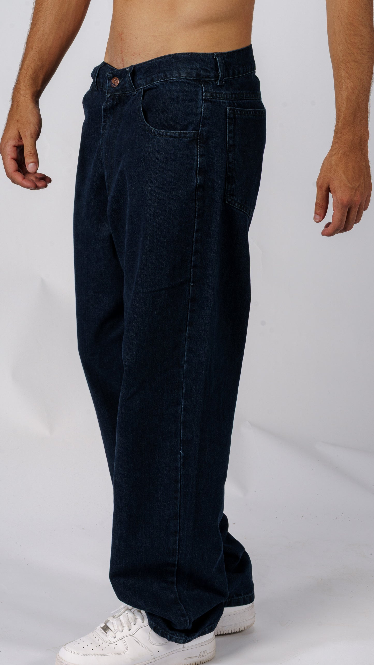 Navy Denim Pants