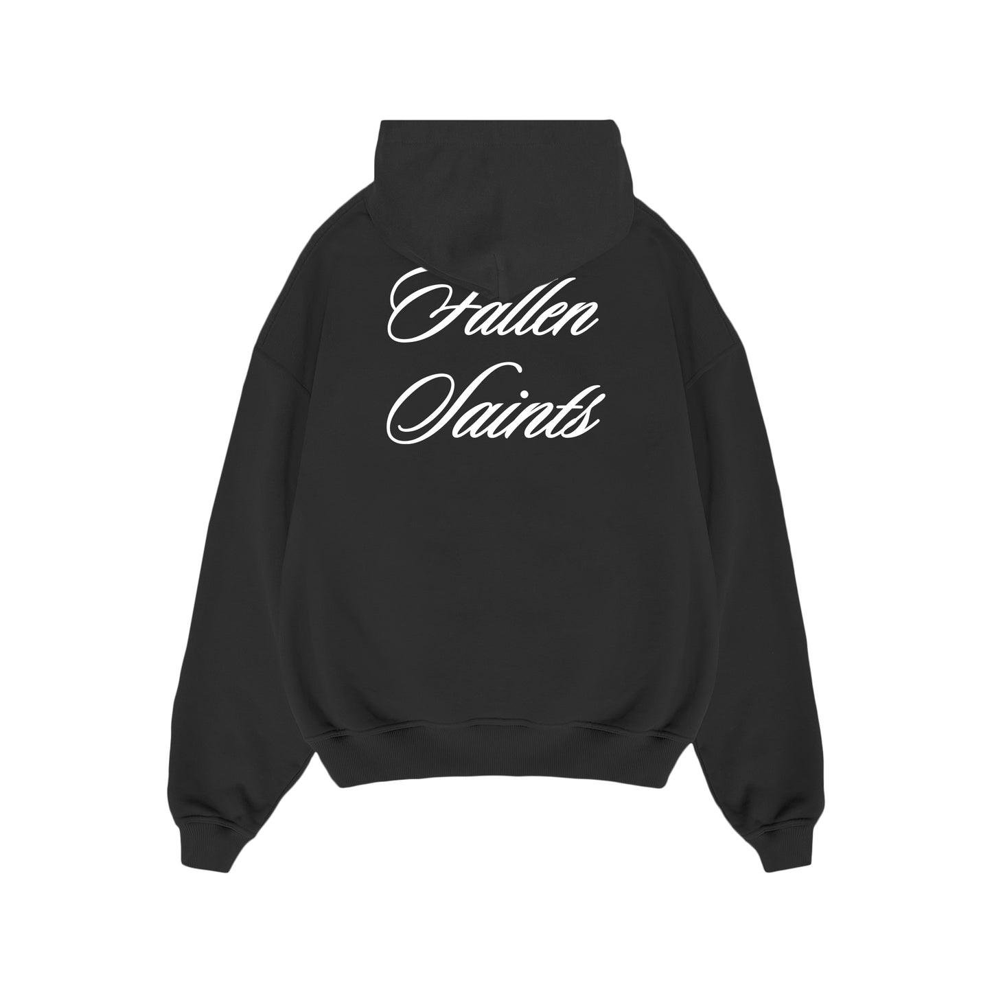 FULL ZIP-UP HOODIE IN BLACK