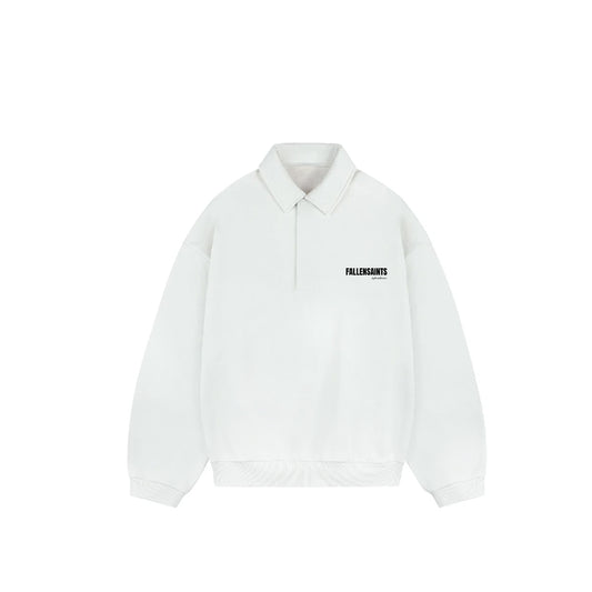 POLO SWEATER IN WHITE