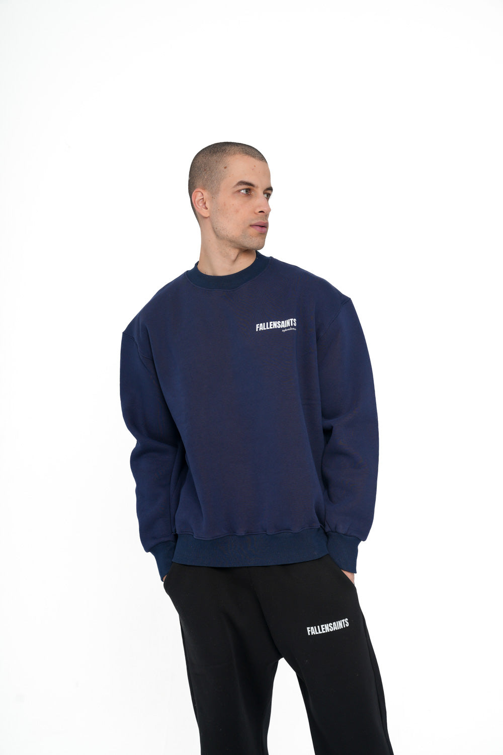 REPENTANCE CREWNECK IN NAVY BLUE