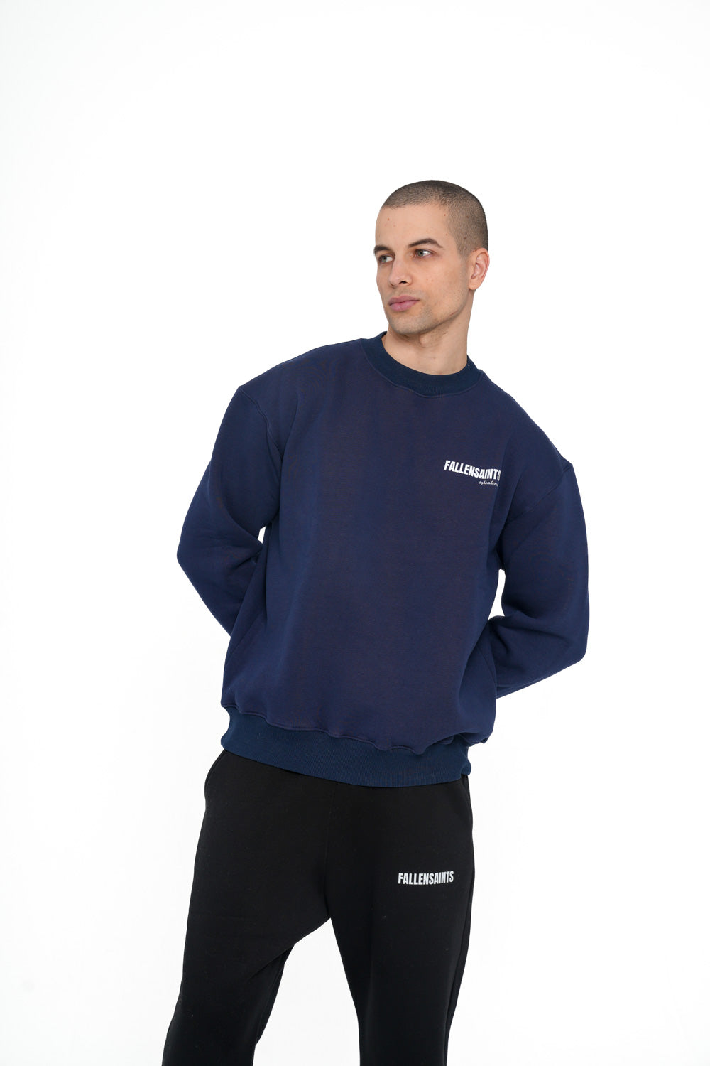 REPENTANCE CREWNECK IN NAVY BLUE