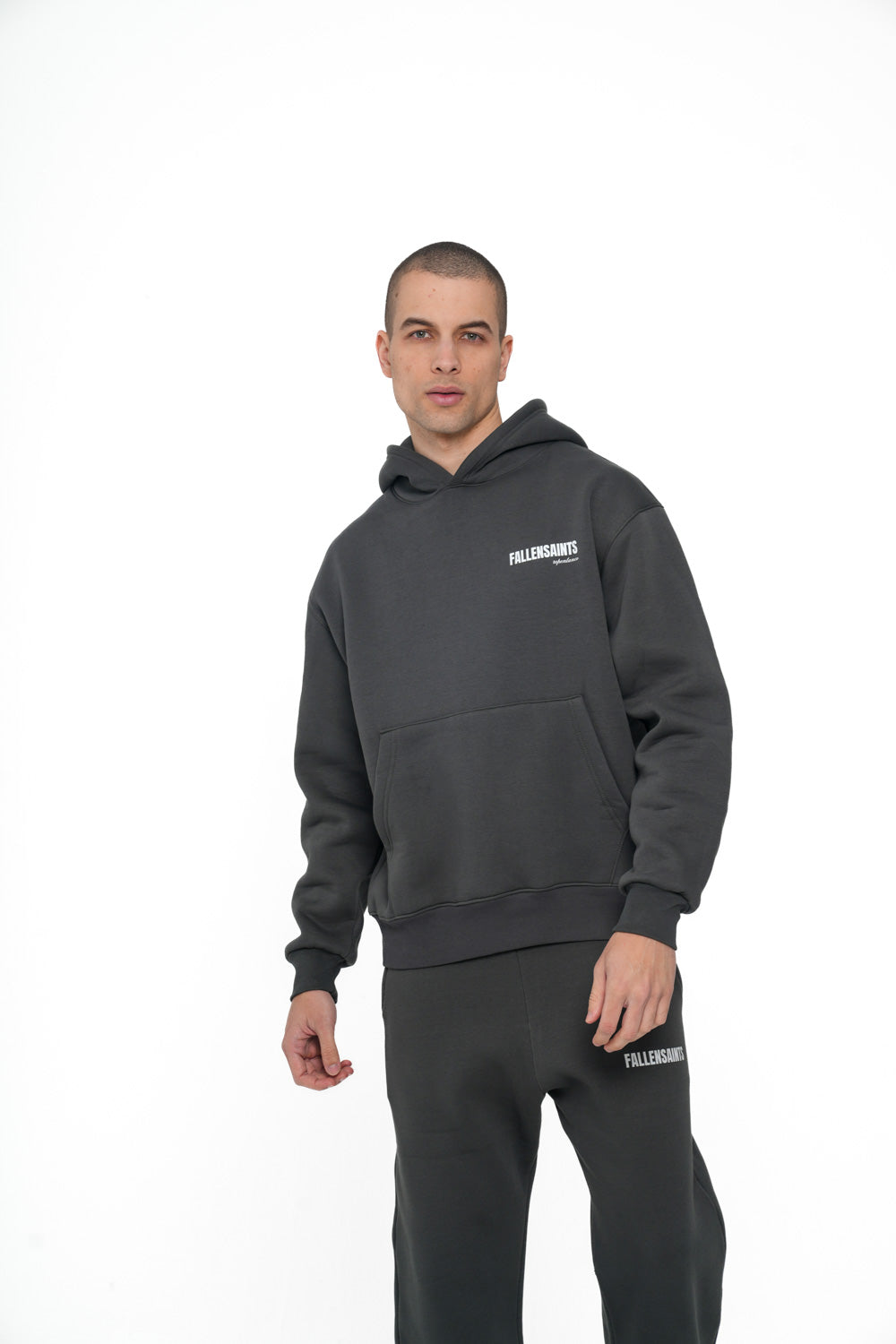 REPENTANCE HOODIE IN DARK GREY