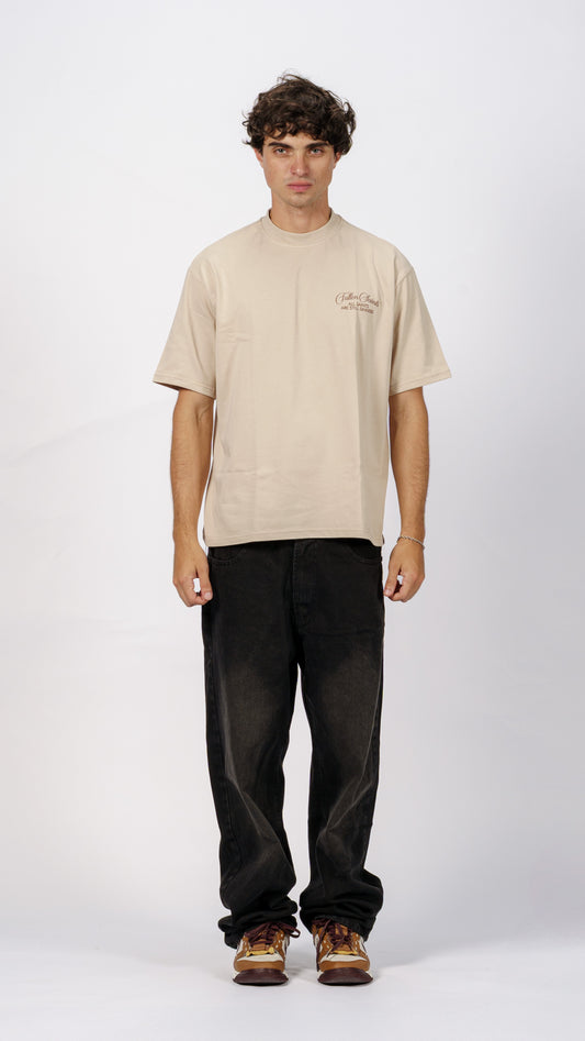 Sinners Tee in Beige