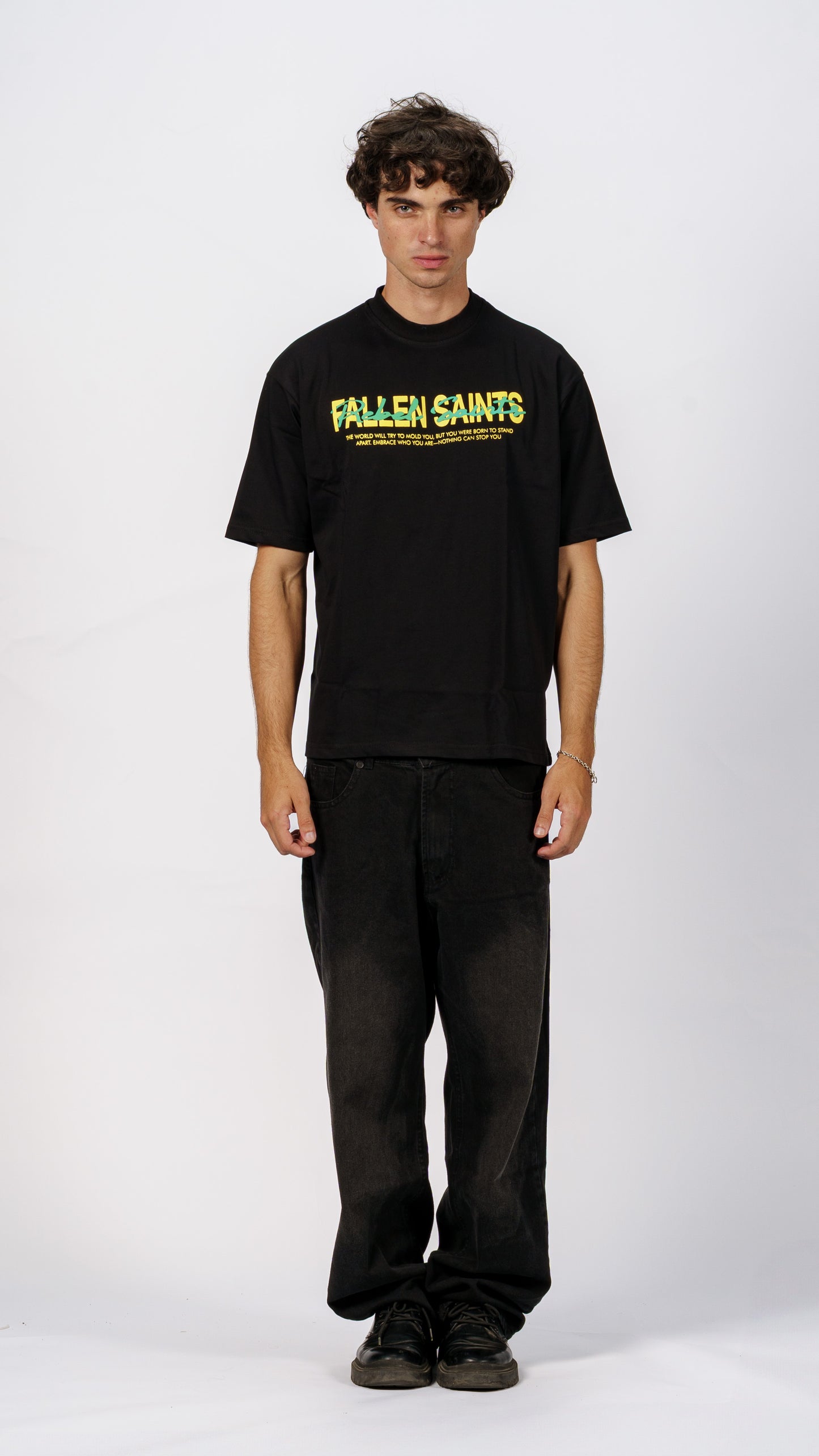 Rebel Saints Tee in Black