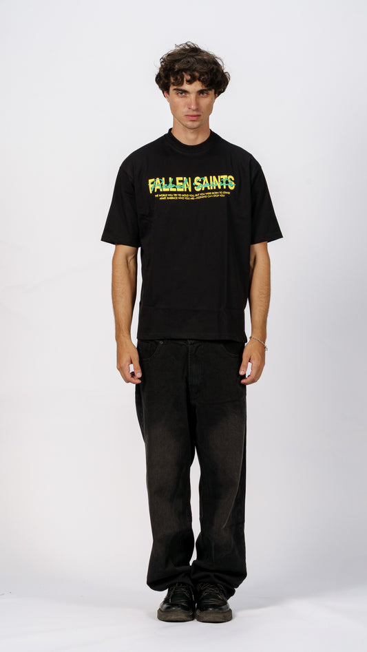Rebel Saints Tee in Black