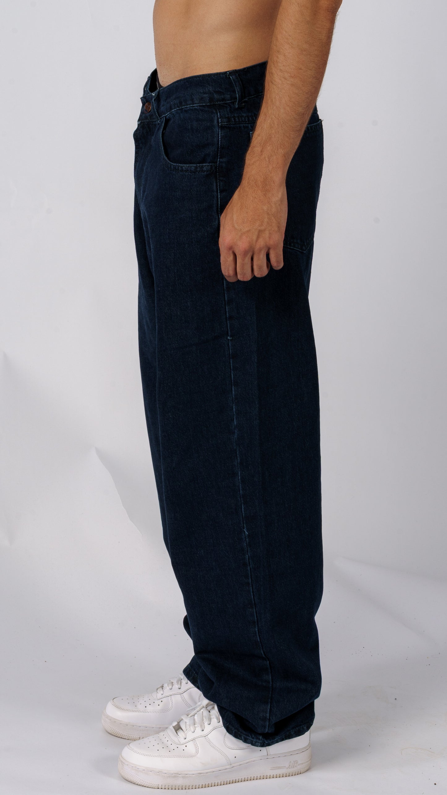 Navy Denim Pants