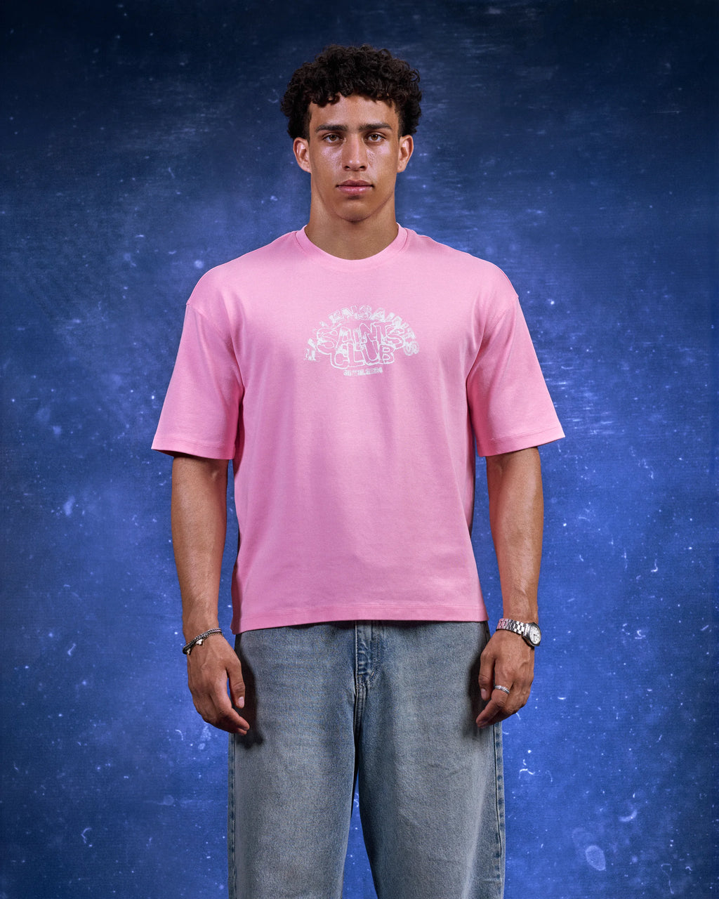 FS Color Abstract Tee in Pink