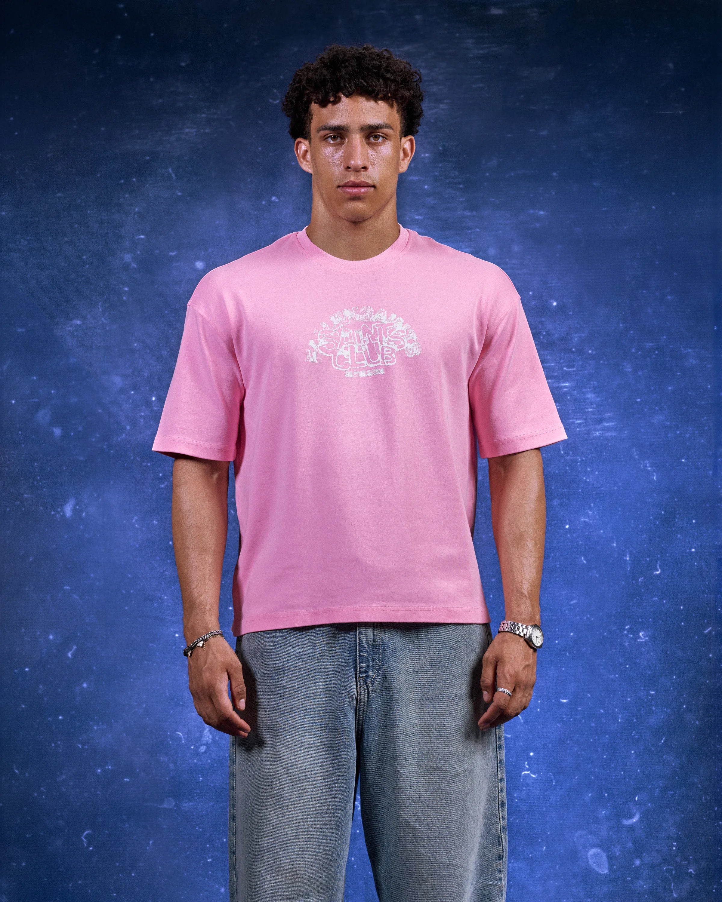 FS Color Abstract Tee in Pink