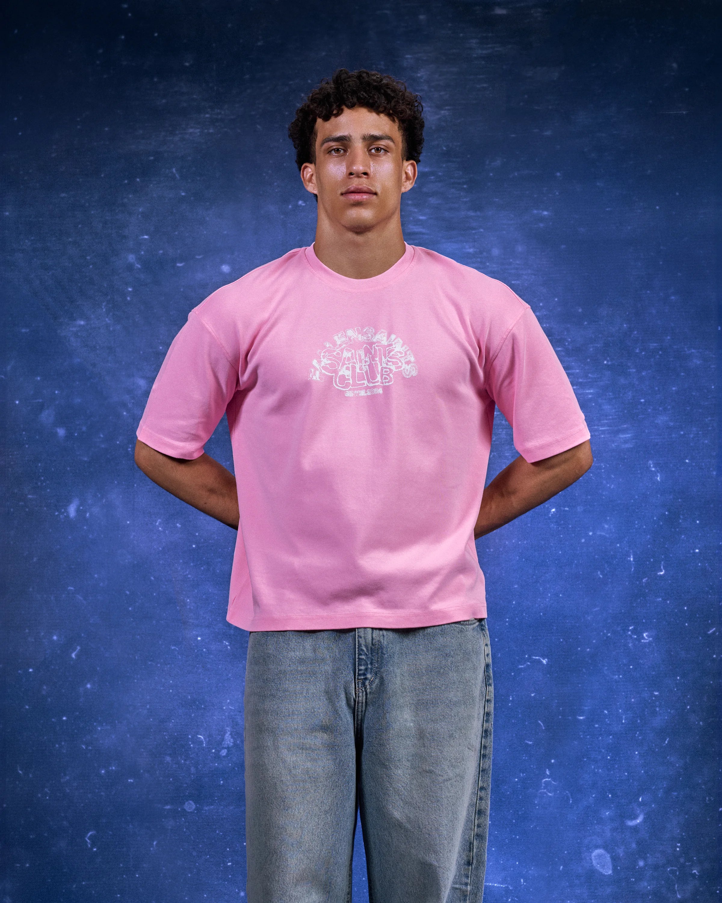 FS Color Abstract Tee in Pink