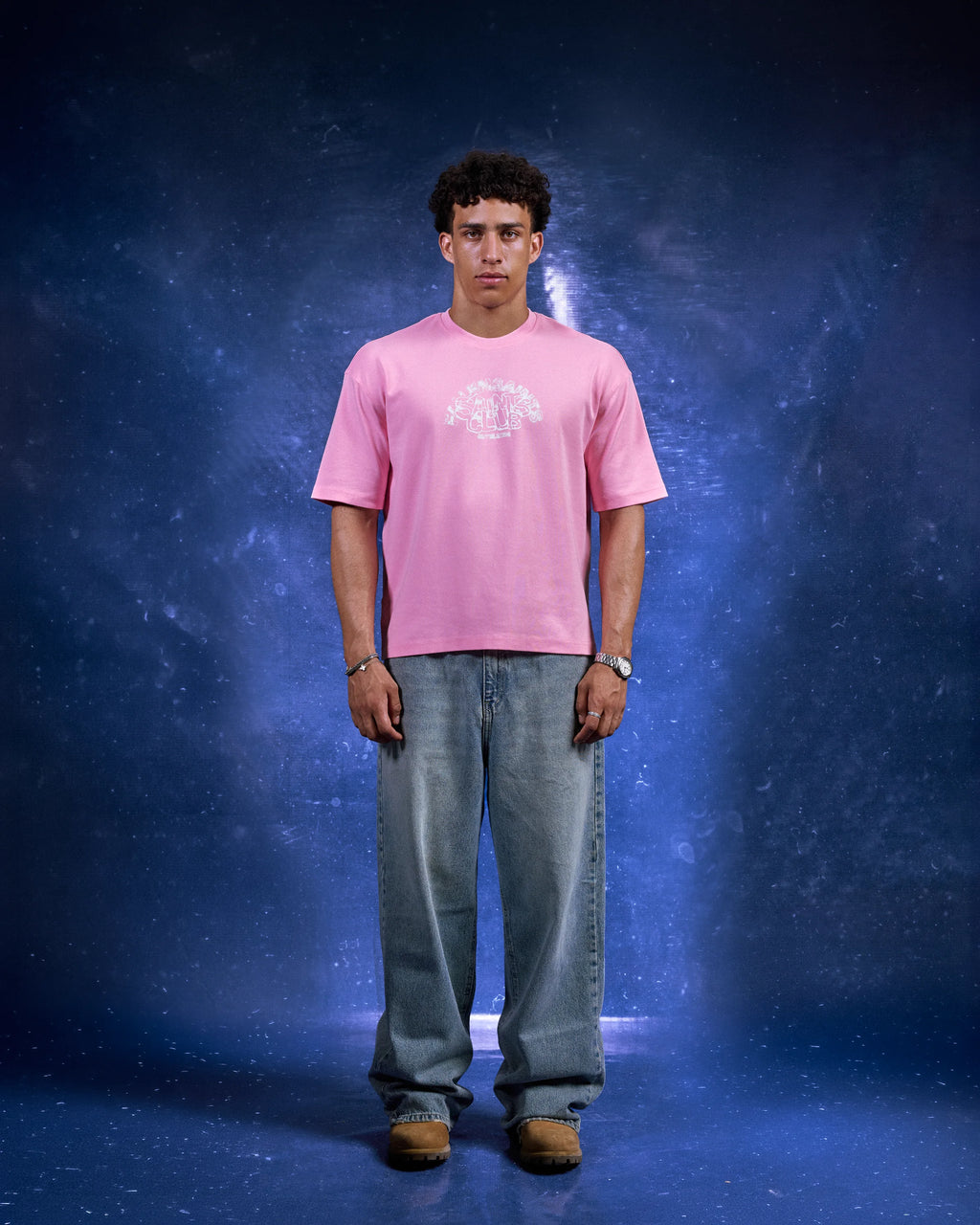 FS Color Abstract Tee in Pink