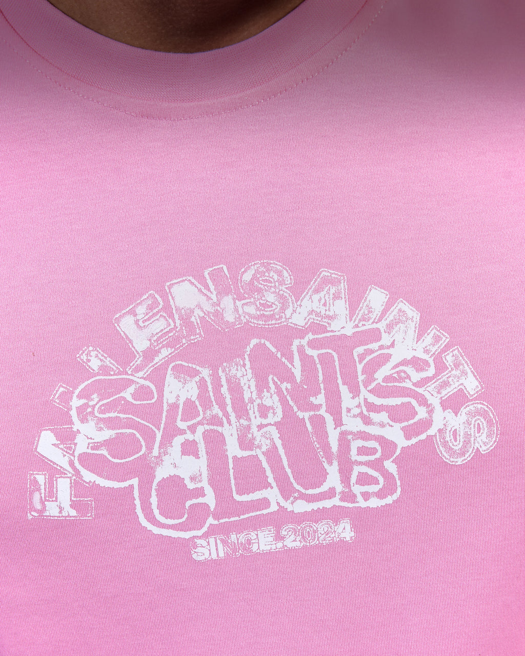 FS Color Abstract Tee in Pink