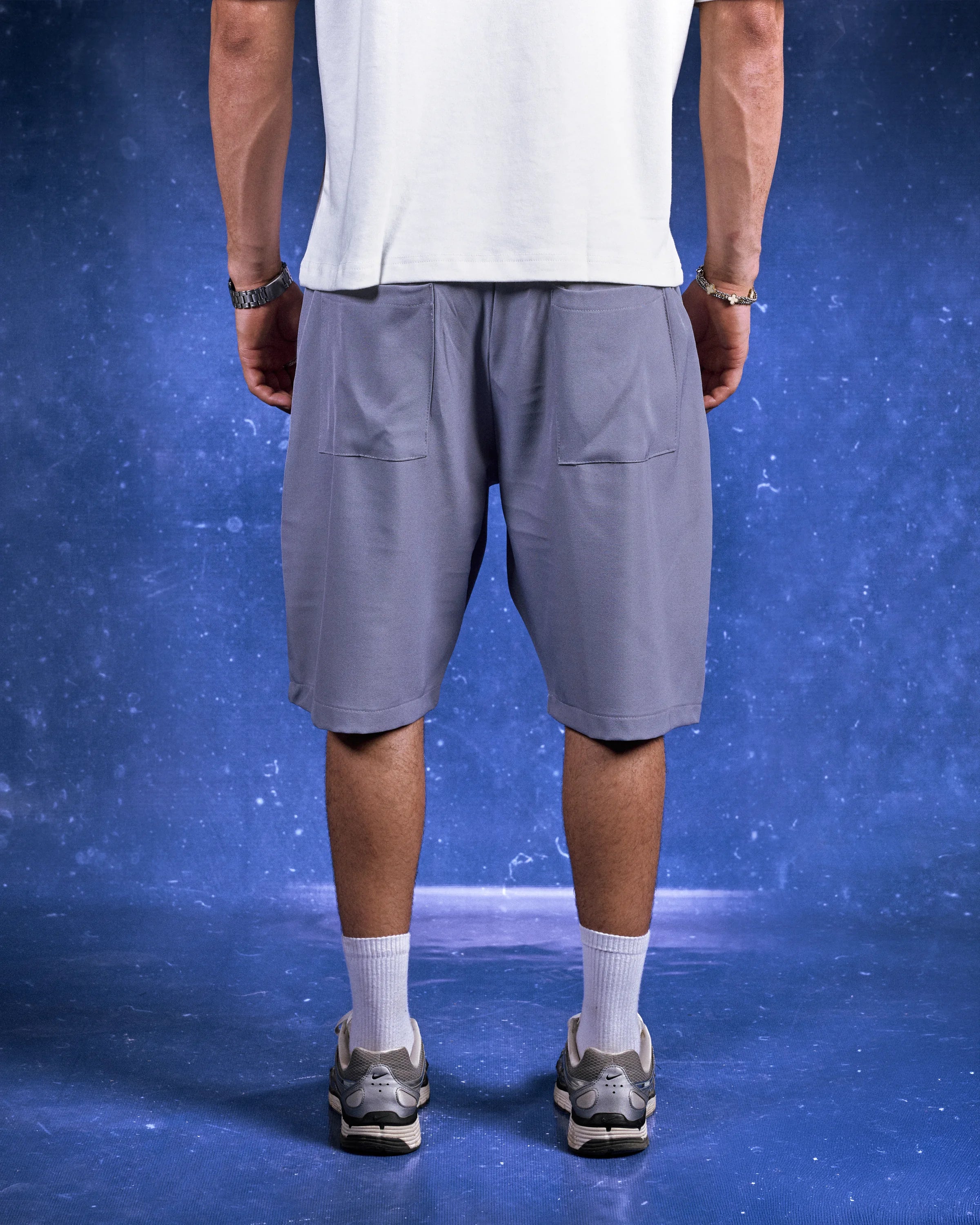 FS Pleated Shorts in Grey