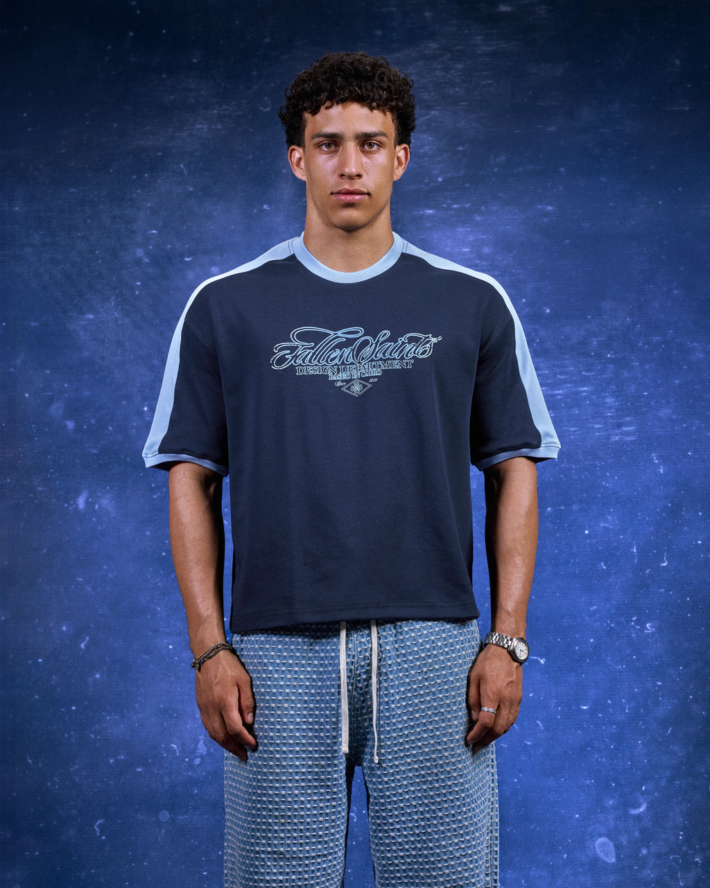 FS Track Tee in Navy