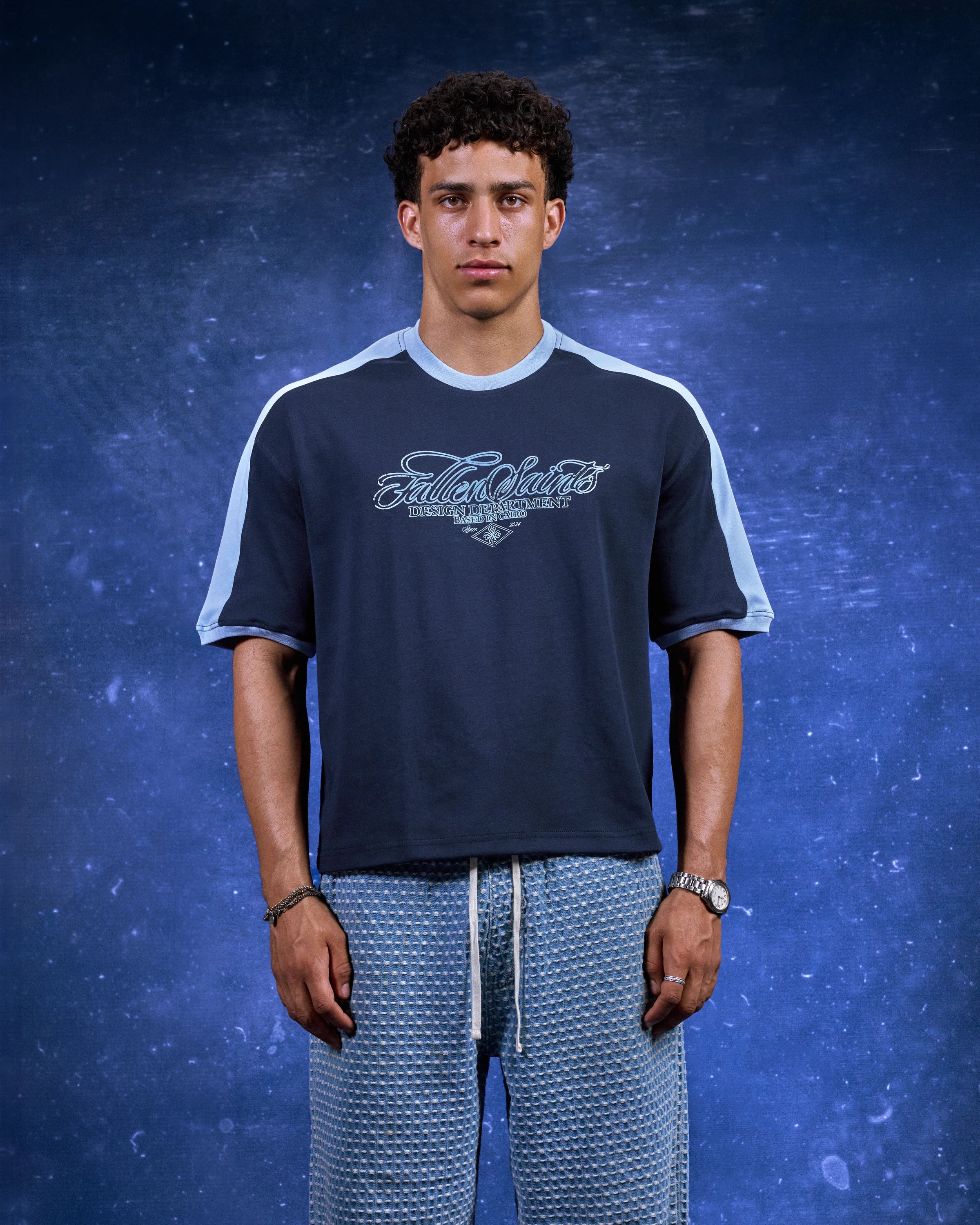 FS Track Tee in Navy