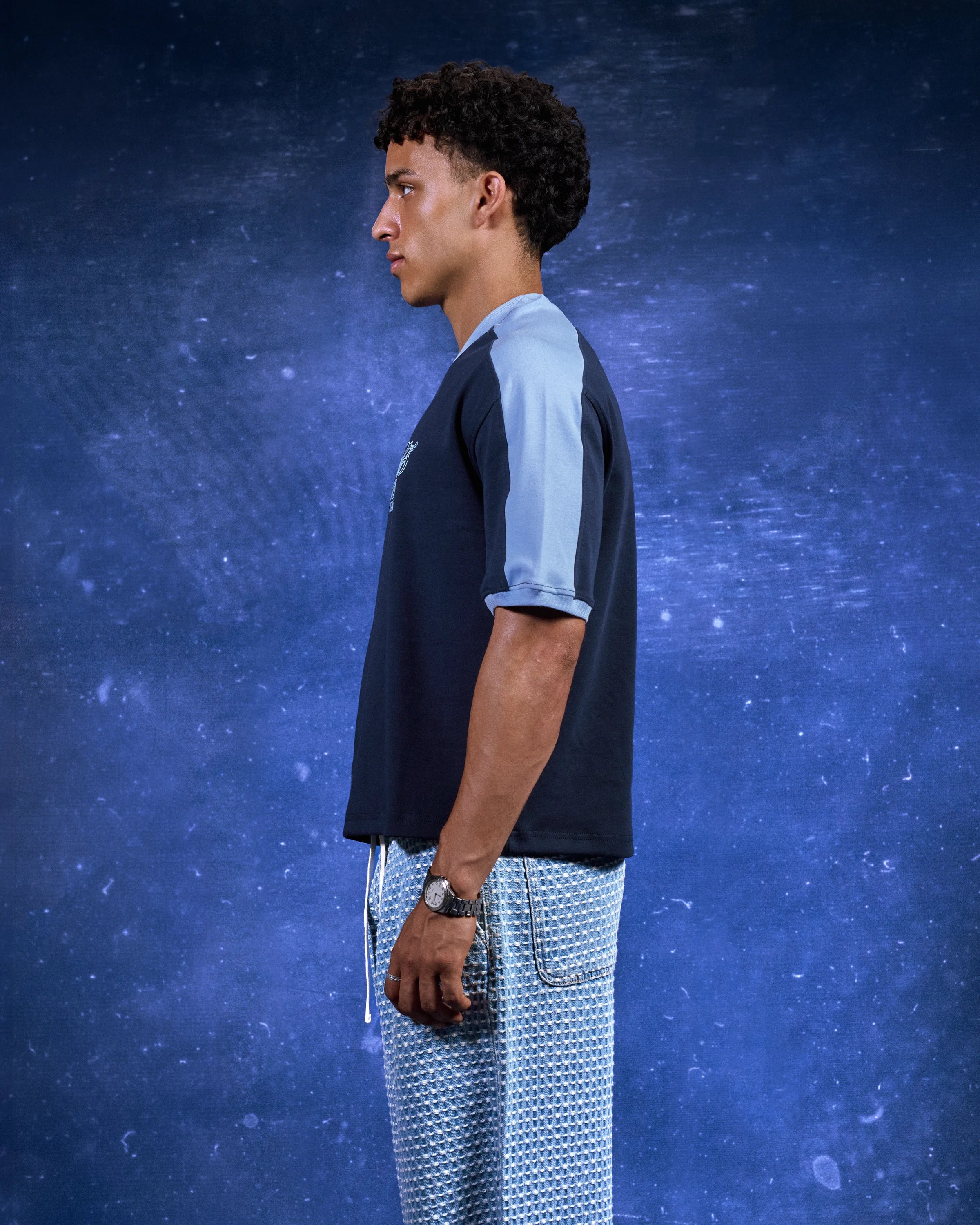 FS Track Tee in Navy