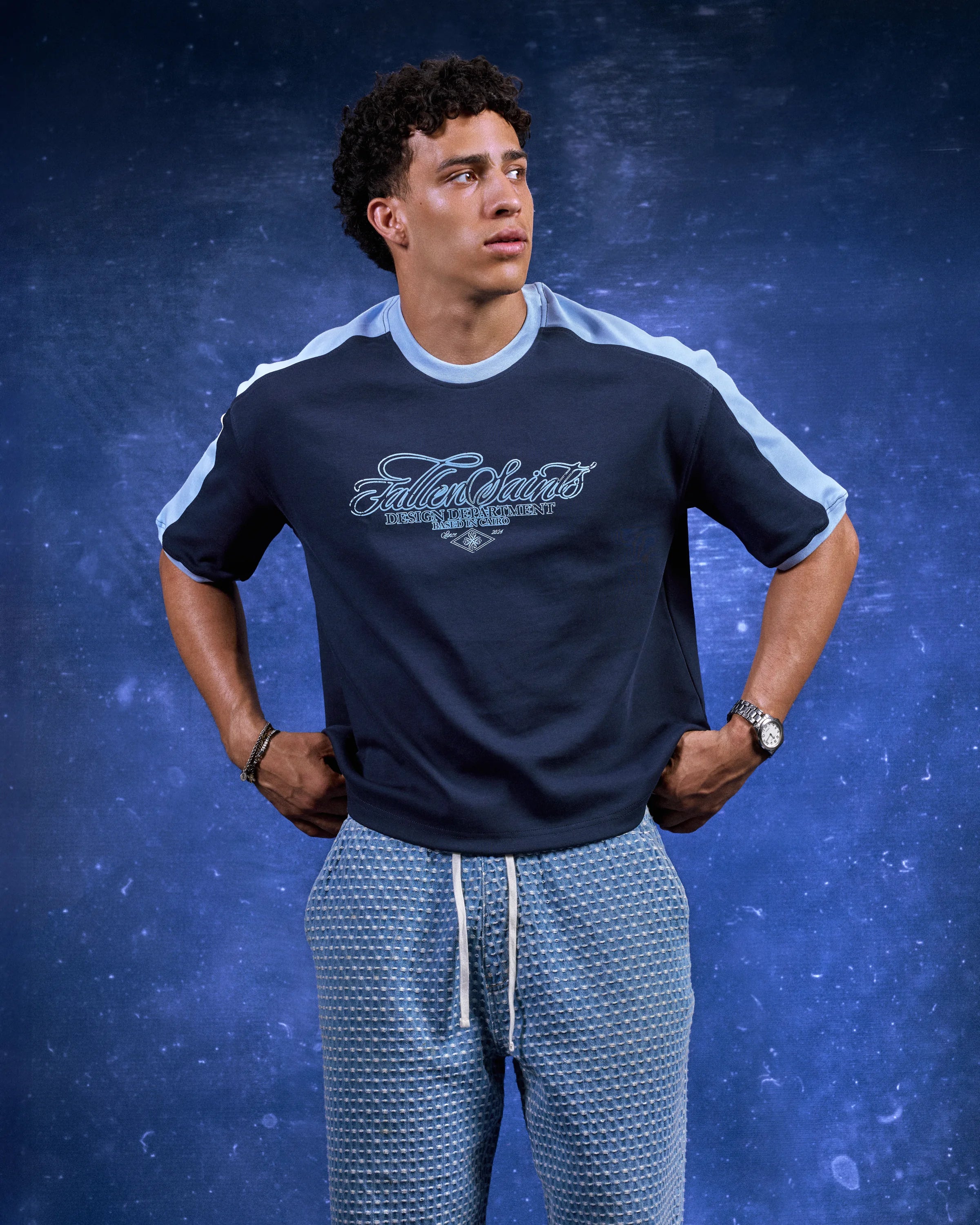FS Track Tee in Navy