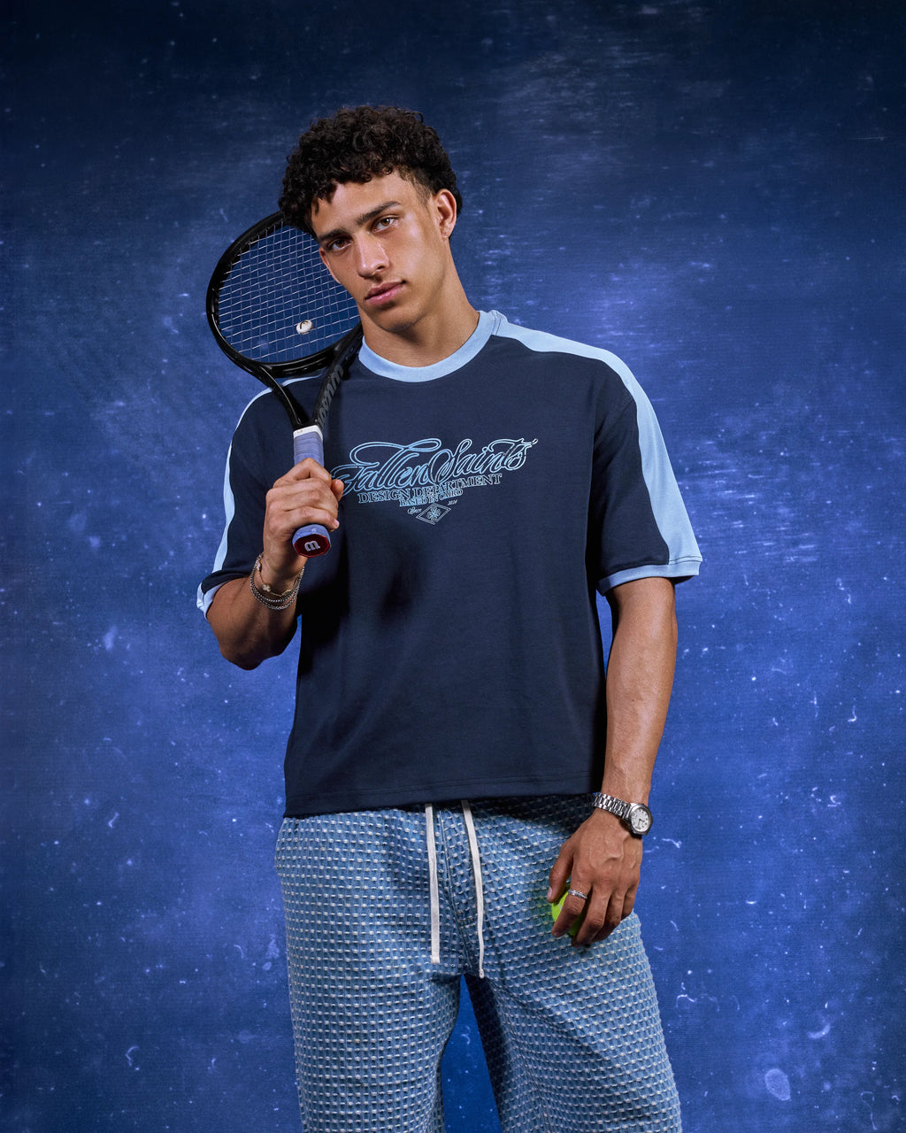 FS Track Tee in Navy