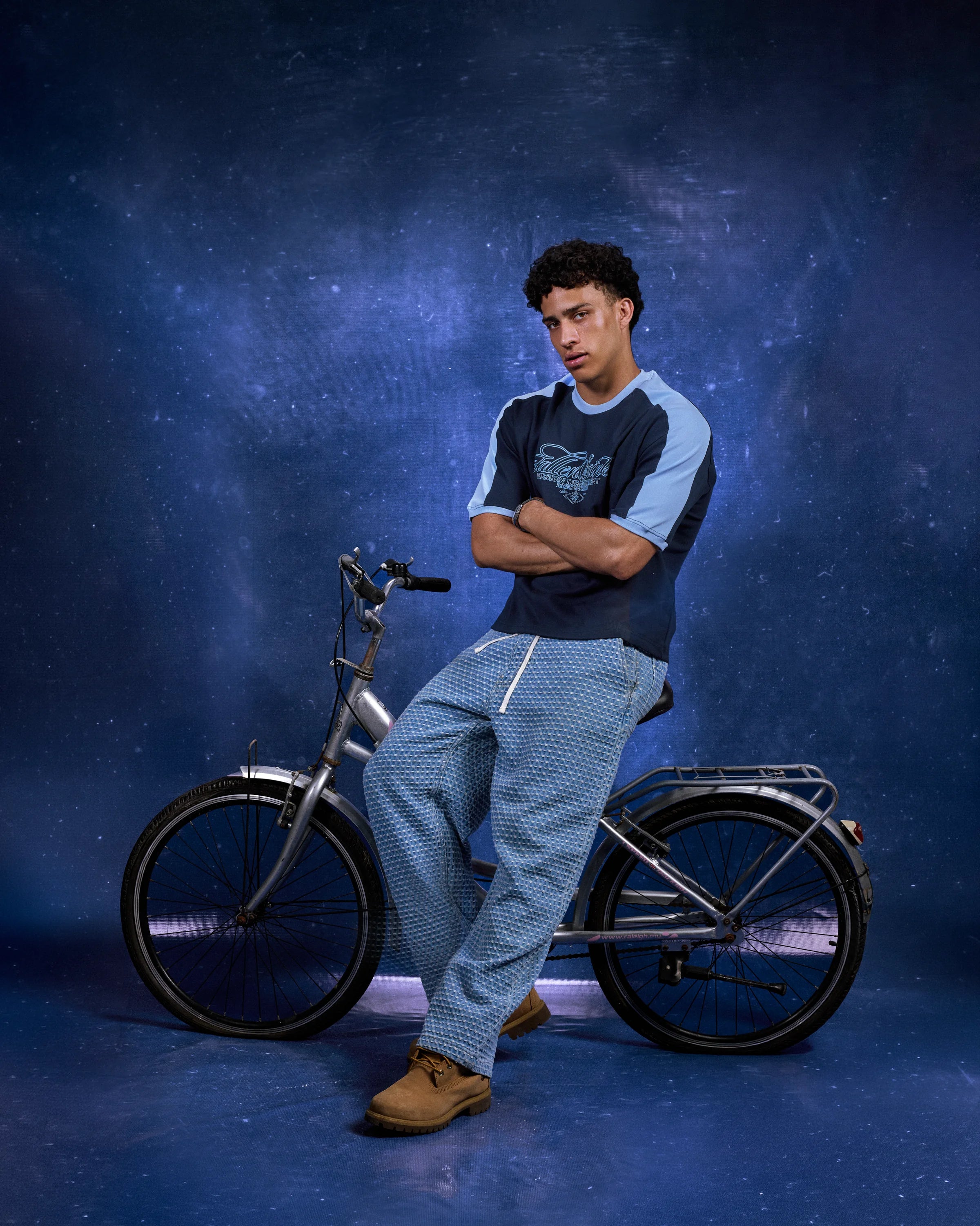 FS Track Tee in Navy