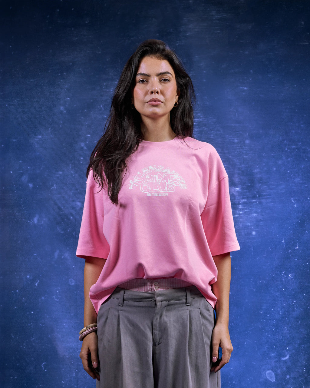 FS Color Abstract Tee in Pink