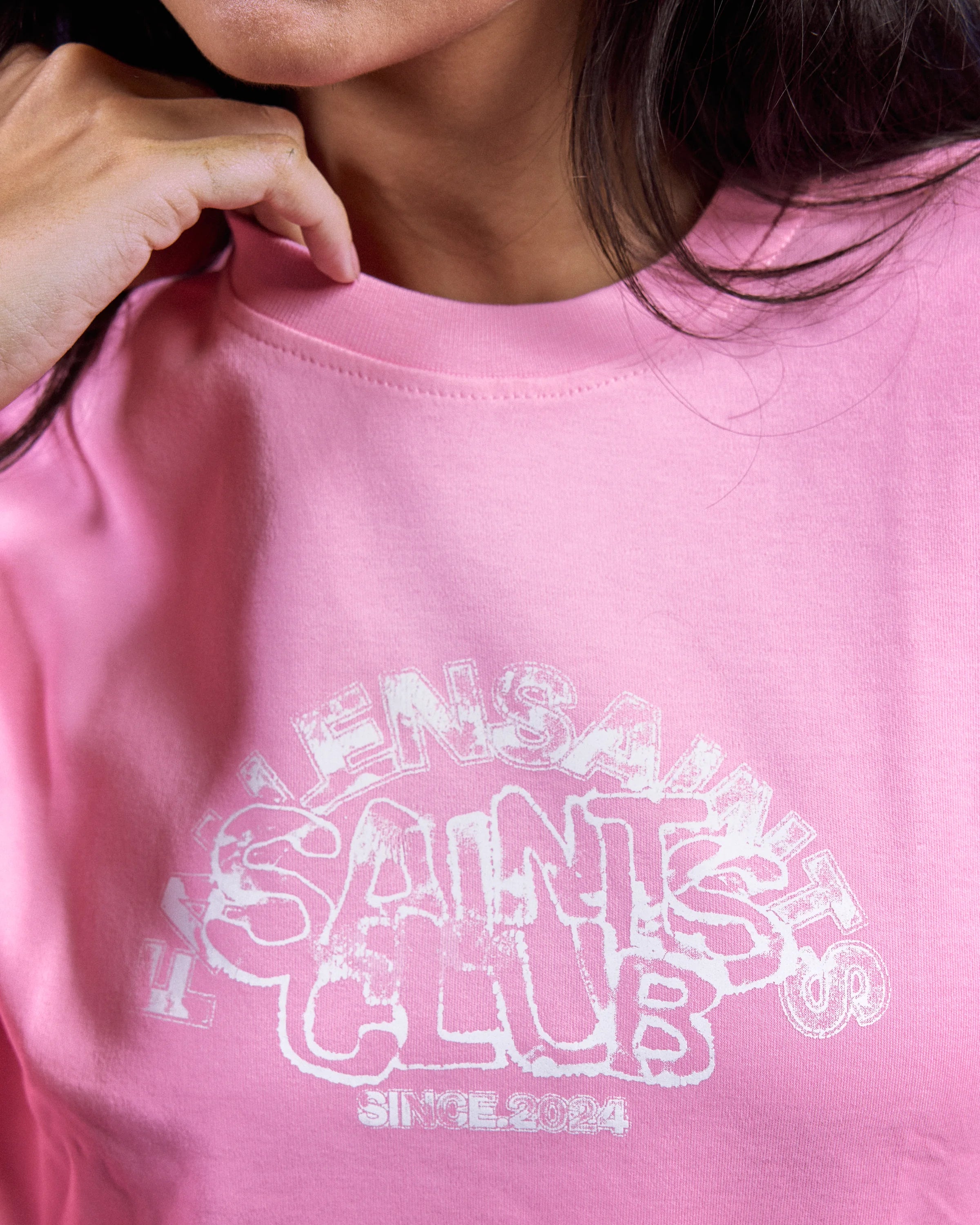 FS Color Abstract Tee in Pink