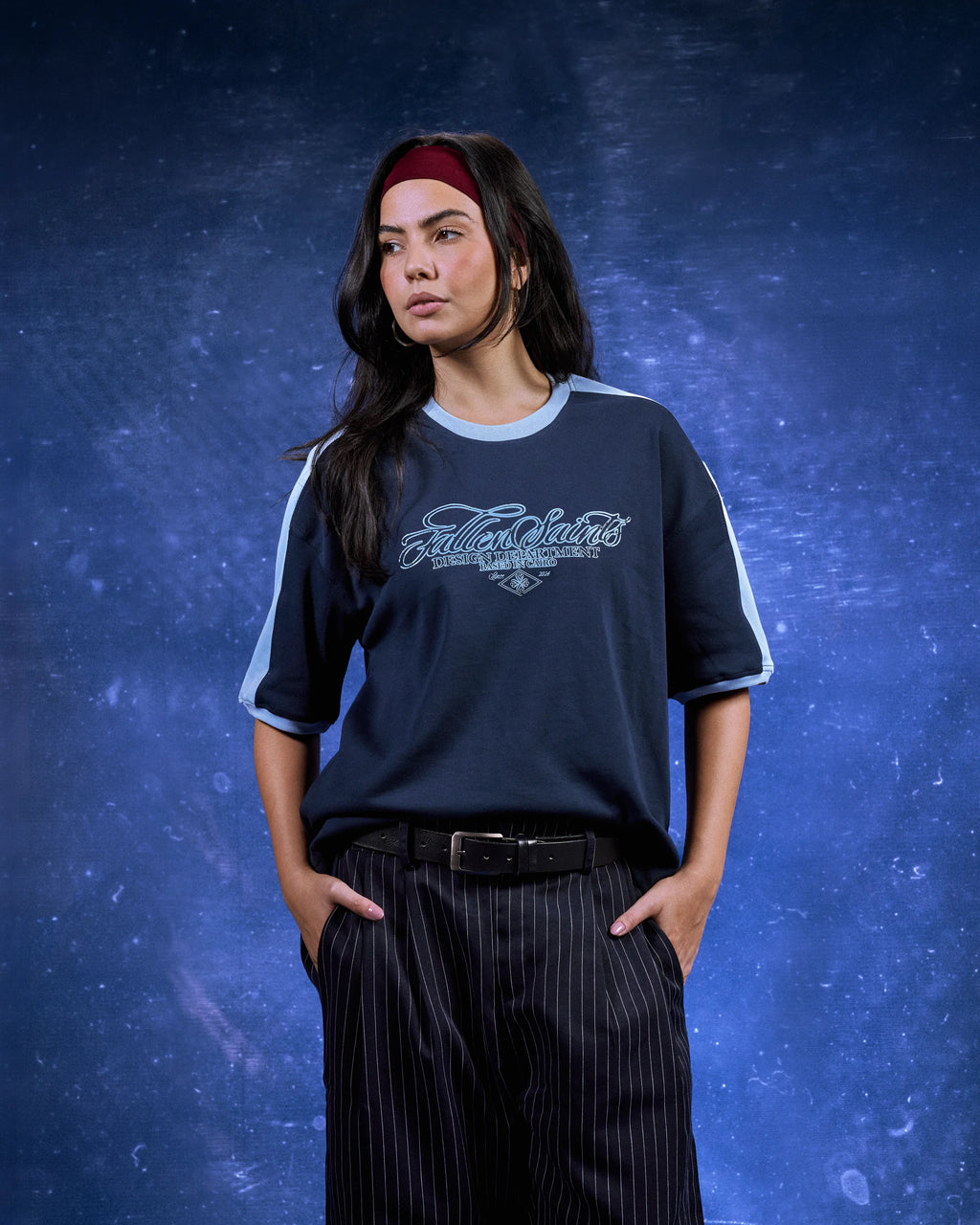 FS Track Tee in Navy