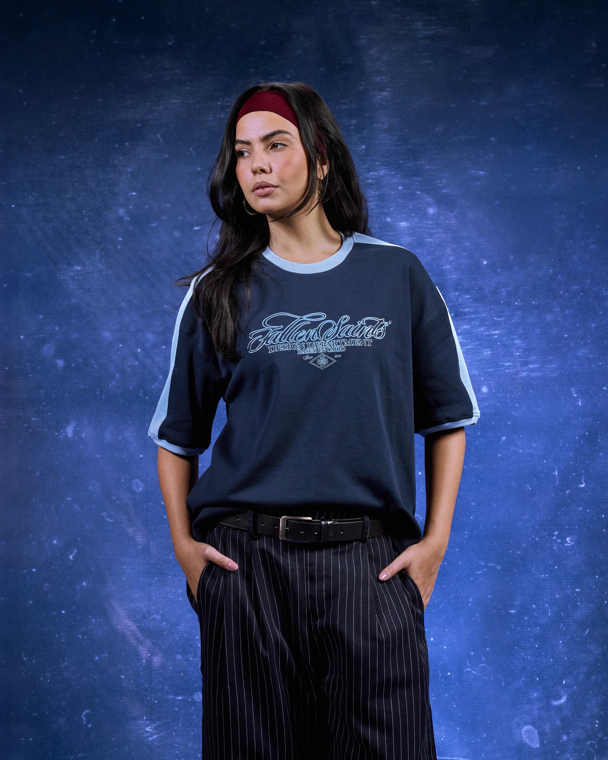 FS Track Tee in Navy