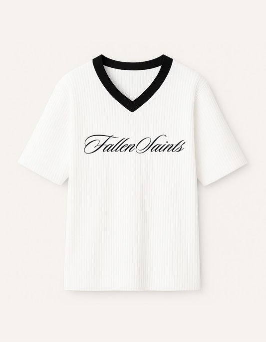 Knitted Jersey In White