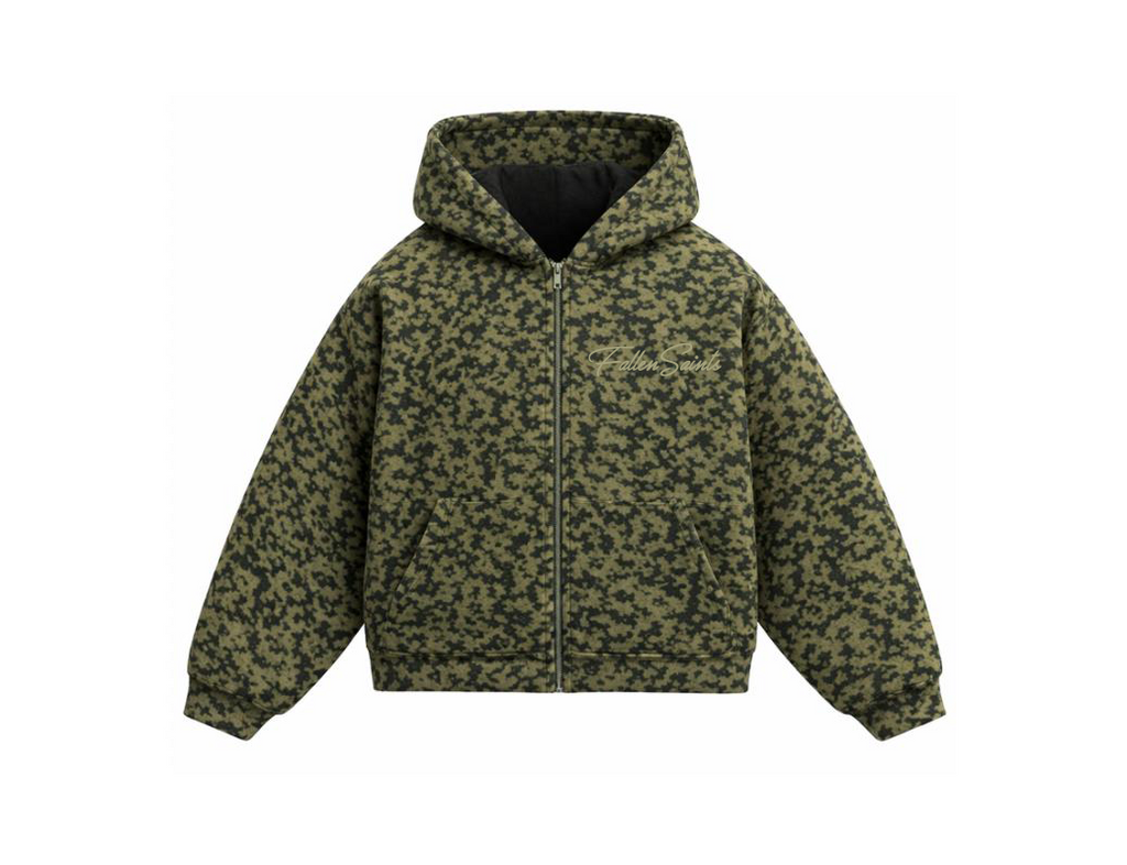 FS Camo Zip-up in Olive