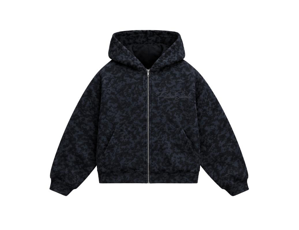 FS Camo Zip-up in Black