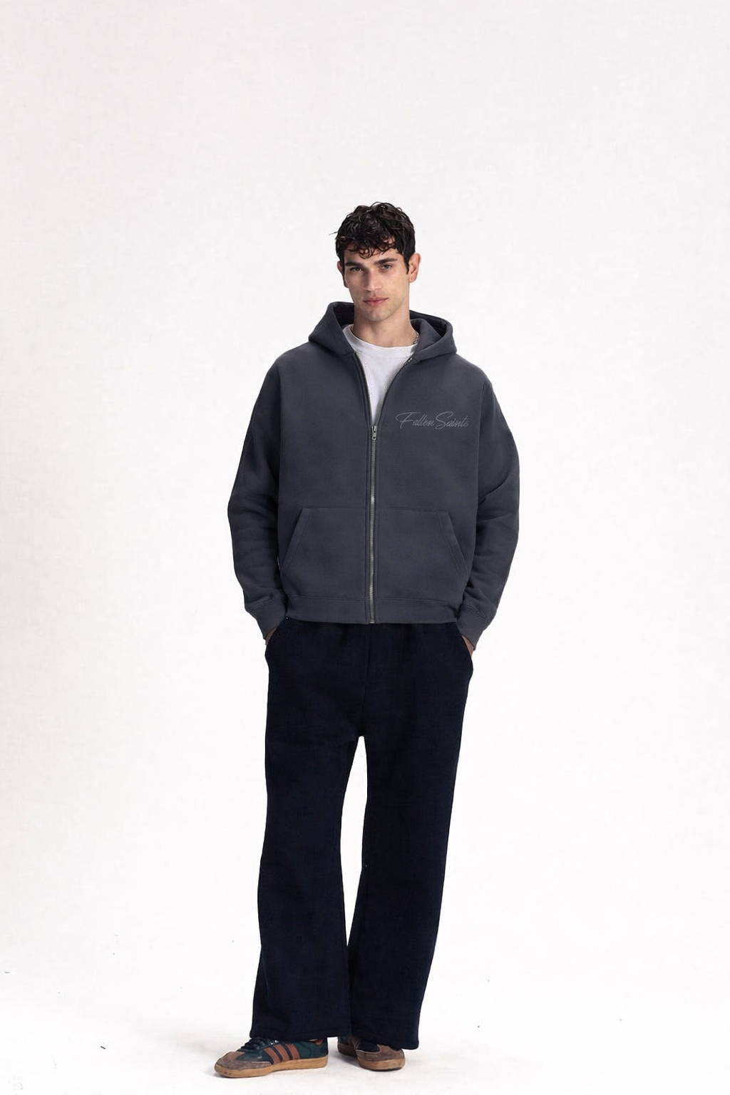 FS Basic Zip-up in DarkGrey