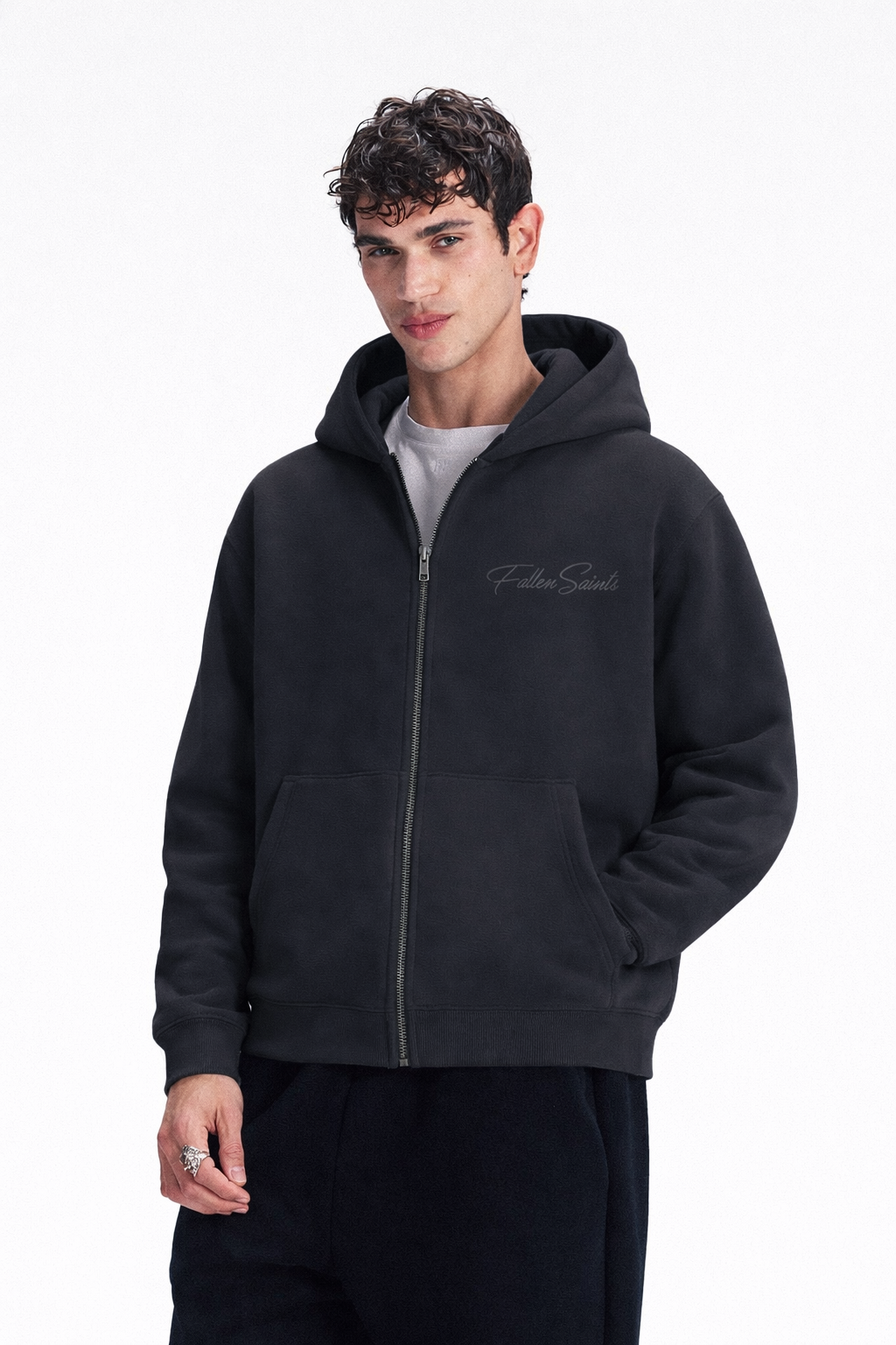 FS Basic Zip-up in DarkGrey