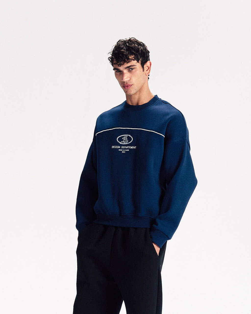 FS Jersey Crewneck in Navy