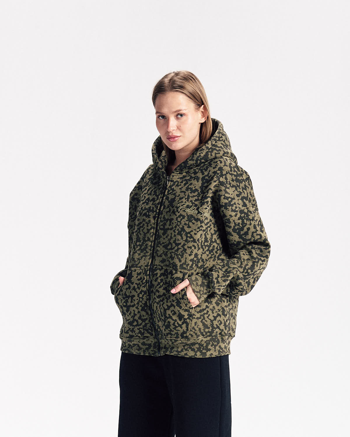 FS Camo Zip-up in Olive