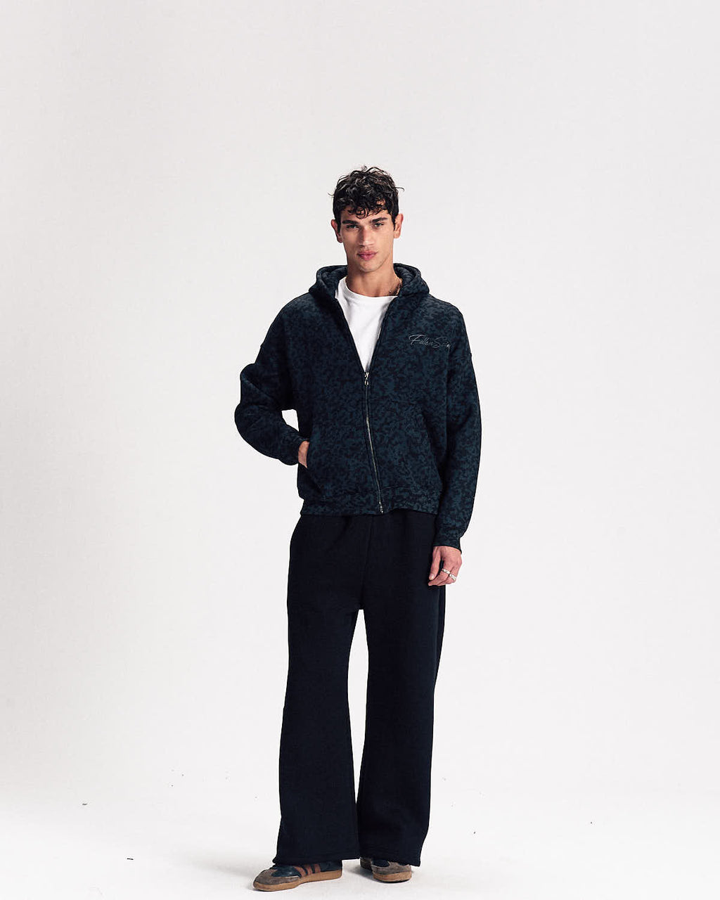 FS Camo Zip-up in Black