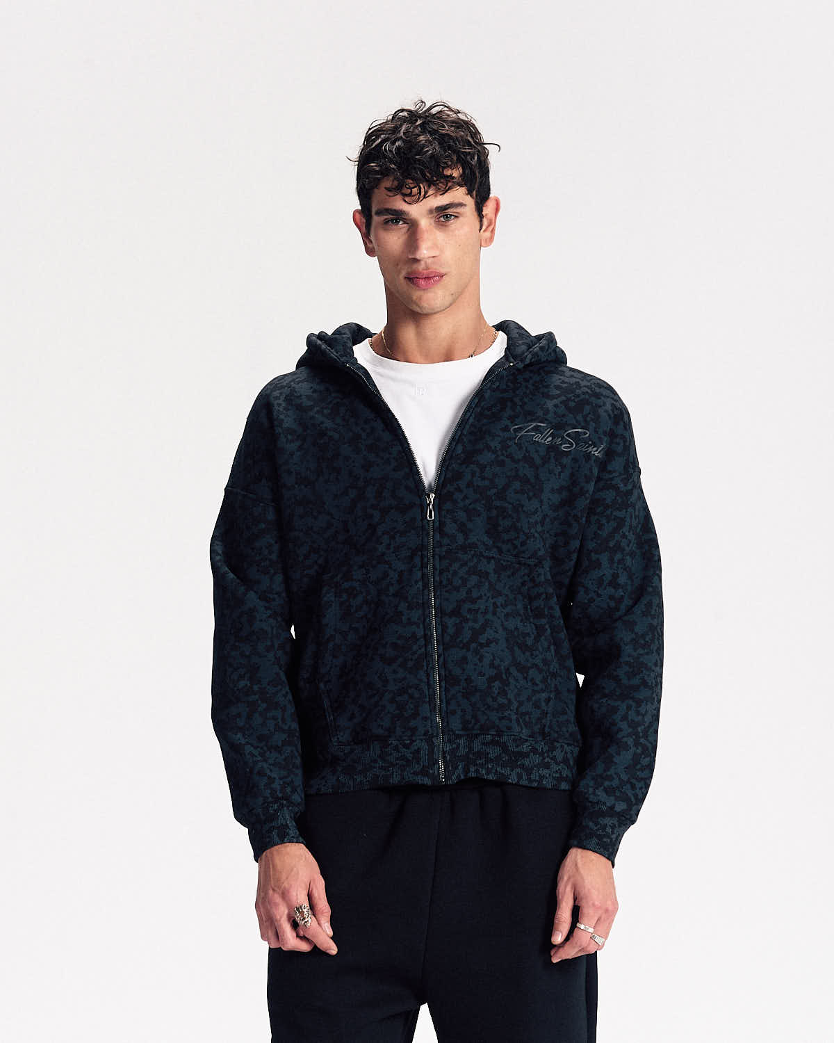 FS Camo Zip-up in Black